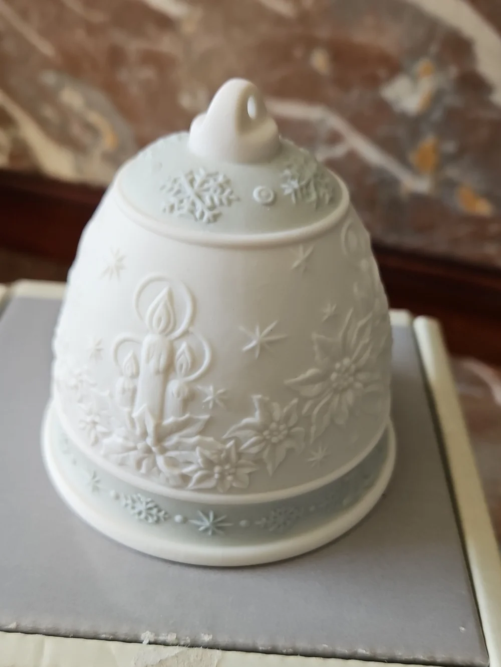 Vintage Lladro 1992 Christmas Bell Ornament